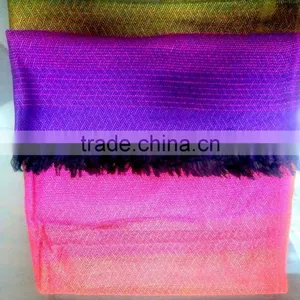 Rainbow Colors Printed Wholesale Silk and Wool Shawl,Factory Direct Shawla and Stoles thumbnail-4