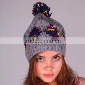 Economic Professional Keep Warm Embroidered Knitted Korean Beanies Hat thumbnail-1