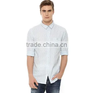 Wholesale Cotton Dress Shirt From China Factory Italian Double Collar Mens Shirts Casual thumbnail-1