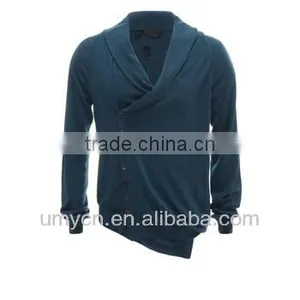 Direct Sale Assymetric Cape Collar Men's Cardigan Sweater thumbnail-1