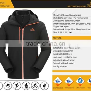 Mens 3 In1 Waterproof Breathable Winter Outdoor Jacket thumbnail-2