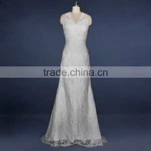 Fancy Fashional Bride Lace Wedding Dresses thumbnail-1