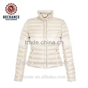 Woman Nylon White Duck Down Jacket thumbnail-1