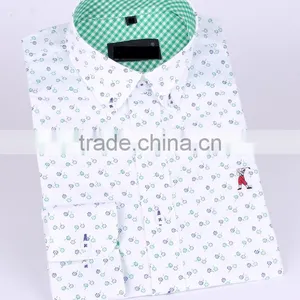 New Design Men's Long Sleeve Slim Fit Shirt With Contrast Collar and Cuff thumbnail-1