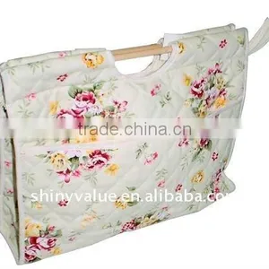 Beautiful Flower Pattern Sewing Basket Manufacturer thumbnail-1