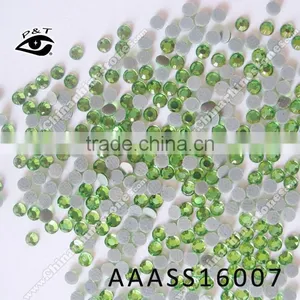 Hot Fix Rhinestone 4mm SS16 Peridot Color Rhinestone for Clothing thumbnail-1