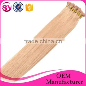 New Arrival UK Hot Selling U Tip 100 Keratin Tip Human Hair Extension Straight Brazilian I Tip Hair Extension Wholesale thumbnail-5