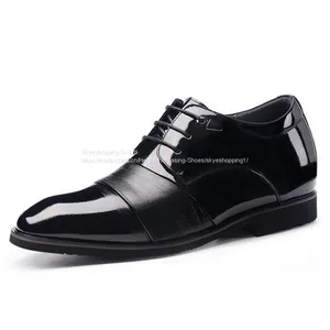 Mens Height Increasing Elevator Shoes for Wedding Formal Dress thumbnail-1
