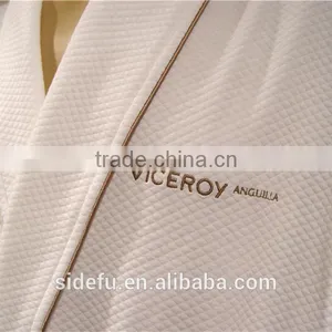 Star Hotel Used White 100% Cotton High Quality Modal Waffle Bathrobe thumbnail-2