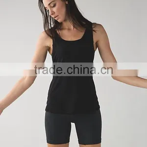 3 Colors Backless Tight Fit Shirt Women Gym Wear Yoga Stretch Ribbed Tank Top Custom thumbnail-4