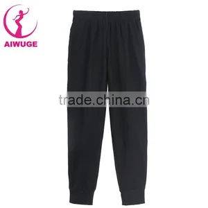Gymnastics Casual Ballet Pants Black Cotton Girls Kids Capri Pants thumbnail-6