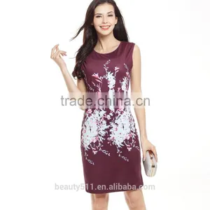 Contrast Business Woman Dress Formal Ladies Office Wear Dresses Dress for Party SD04 thumbnail-4