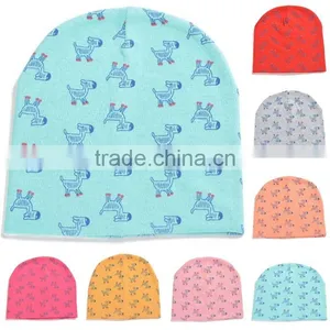 Spring&summer Korea Style 100%cotton Cute Boys&girls Horse Pattern Baby Fancy Beanie Hat thumbnail-1