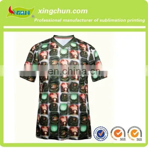 100% Polyester Full Color Print T-shirt Without MOQ thumbnail-1