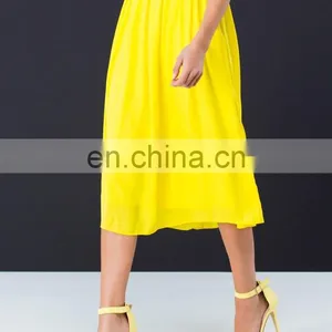 2015 Fashion Women One Piece Chiffon Skirt Party Wear Skirt Design thumbnail-4