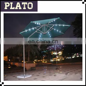Outdoor Solar Roma Hanging Umbrella With LED Light,Can Be Rotated 360Degree thumbnail-1