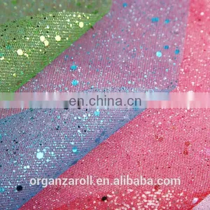 Hot Sale Special Polyester Glitter Flower Wrapping Tulle Sheet thumbnail-1