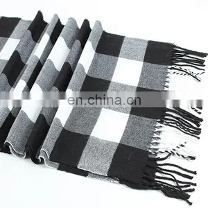 Black & White Checker New Design Men Scarf thumbnail-2