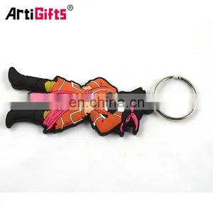 2d Custom Shaped Pvc Soft Rubber Keychains thumbnail-2