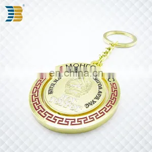 Gold Plating Custom Metal Key Chain With Your Own Design thumbnail-3