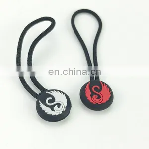 Custom Embossed Logo Customized Silicone Zipper Pull thumbnail-1
