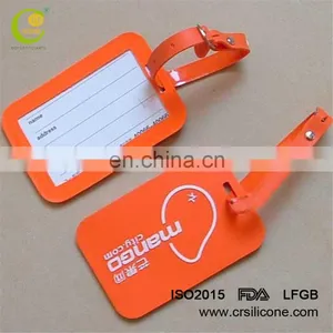 Free Samples High Quality Custom Travel Accessories Silicone Name Luggage Tag thumbnail-1