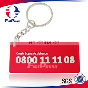 Custome PVC Crash Scene Assistance Keychain thumbnail-1