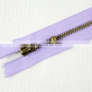 15cm Colorful Unique Bronze Zipper For Fabric thumbnail-3