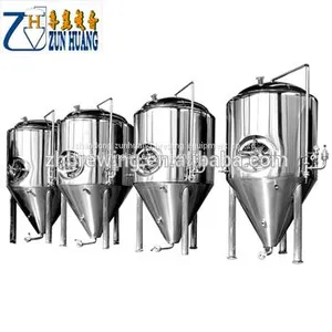 1000L With Cooling Jacket Fermentation Tank for Beer Brewing Equipment/fermentation Boiler 1000L With Cooling Jacket Fermentation Tank for Beer Brewing Equipment/fermentation Boiler thumbnail-3