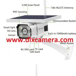 Outdoor Water-proof 1080P 4G LTE Wireless Solar Powered HMD Camera Two Ways Audio WIFI IP IR Bullet Camera With SD Audio and Mobile's APP Wireless Solar Powered HMD Camera Two Ways Audio WIFI IP IR Bullet Camera With SD Audio and Mobile's APP thumbnail-4