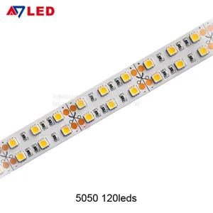 Adled Light High Power 24v 120leds White Warm White Cold White Led Strip 5050 for Jewellery Showcase Counters thumbnail-1