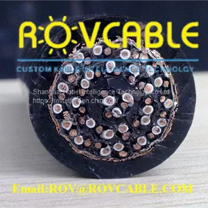 PUR Sheathed Waterproof Cctv Camera Cables Shielded Robot Cable thumbnail-2