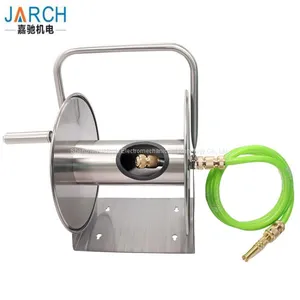 Watering Hose Reel Stainless Steel Heavy Duty Wall-Mounted / Hand-Held Garden Hose Reels for Ground thumbnail-2