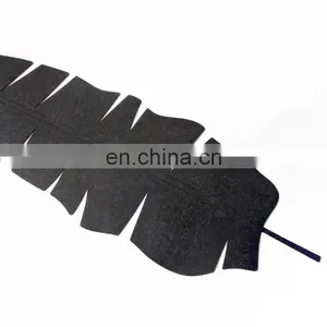 Customize Differen Shape Felt Table Runner Vegetable Runner Banana Leaf ModernTable Decor thumbnail-4