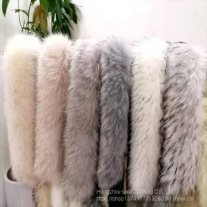 Supply Down Jacket, Cotton Coat, Coat, Collar, Cap Strip, Artificial Wool and Fox Tail Hair, Raccoon Dog Hair, Real Fur, Grass Collar Can be Processed and Customized thumbnail-4