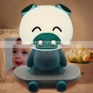Hight Quality Plastic Touch Lamp for Bedrooms Living Room Portable Table Bedside Lamps thumbnail-1