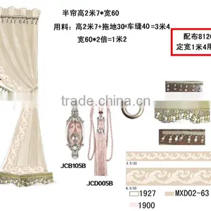 The New Rococo Style--nickel and Light Pink,curtain Tassel Fringe,wholesale Tassels,tassel and Fringe thumbnail-6