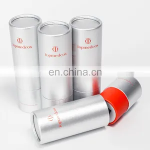 Fancy Perfume Bottle Paper Tube Box Silver Card Tube Box thumbnail-1