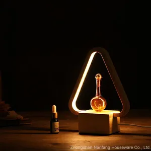 Triangle Essential Oil Aroma Diffuser With LED Table Lamp thumbnail-2