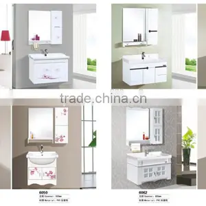 High Glossy Bathroom Cabinet With Elgant Basin and Mirror thumbnail-6