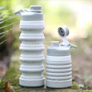 Bpa-free Folding Silicone Travel Camping Water Bottle thumbnail-2