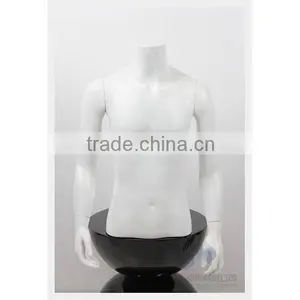 Fiberglass Upper-body Men Mannequin for Clothing Shop thumbnail-1