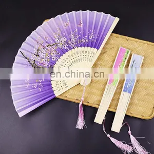 Chinese Style Foldable Bamboo Paper Folding Hand Fans thumbnail-4