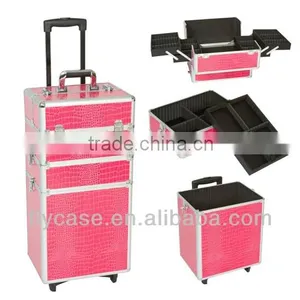 Rolling Aluminum Trolley Case&aluminum Train Tool Case With Wheels thumbnail-1