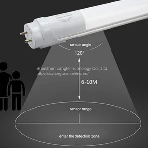 T8 LED Tube Light 4Ft With Microwave Radar Sensor 18W Smart LED Tube Light for Garage thumbnail-1