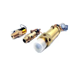 12bar 30bar Small Body Brass Material Spring Loaded A28X High Pressure Safety Valve for Air Compressor thumbnail-4
