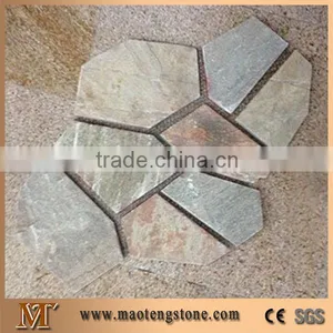 Wall Ledge Panel, Floor Tile,Flagstone,Crazy Mesh,Slate Stone Paving Mesh Slate,Irregular Flagstone Net thumbnail-1