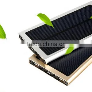 HOT-SELL 2usb Output Power Bank With Solar Power Charge for 20000mah Popular Solar Charge Power Bank 20000mah thumbnail-3
