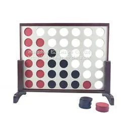 Giant 4 Connect in a Row Four in a Row Wood Classic Family Fun Toys thumbnail-1