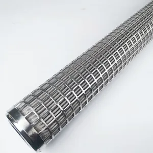 Metal Pleated Sintered Felt Polymer Candle Filter Element Used in Polyester Melt Filtration System thumbnail-2